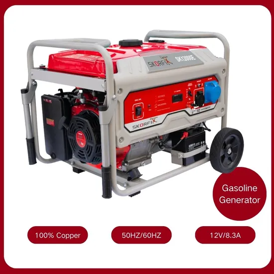 Rated 8000W Max 8500W Factory Direct Sales Ohv Gasoline Engine Air-Cooled Power Portable Petrol Generator with Handle and Wheels